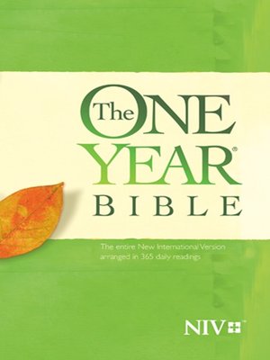 cover image of The One Year Bible NIV